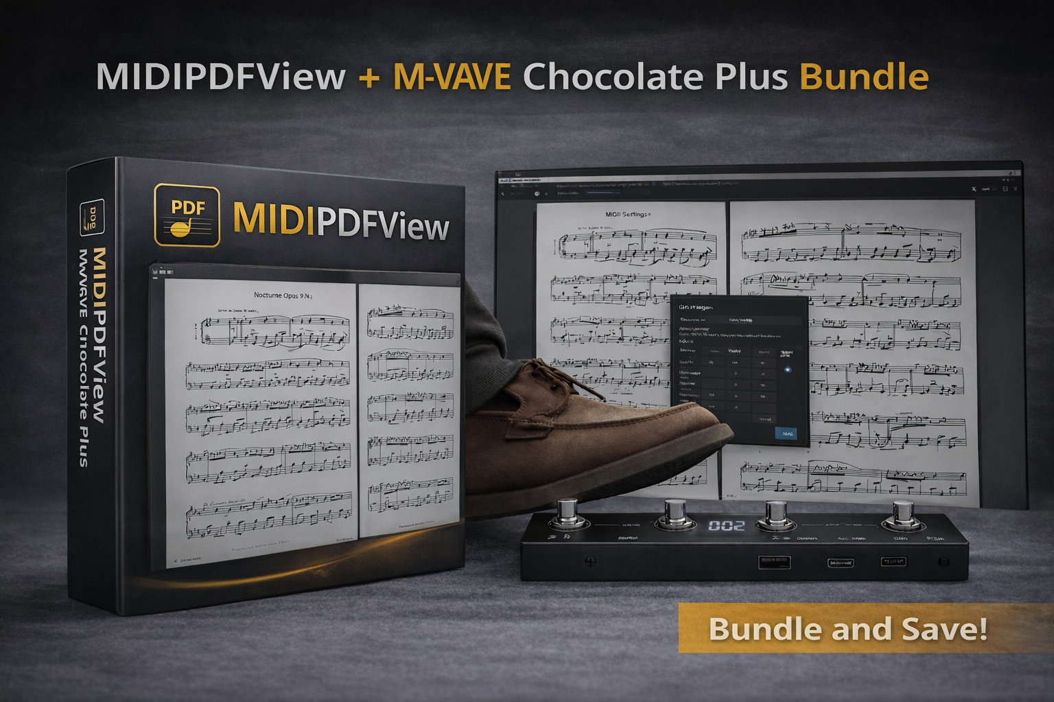 MidiPdfView + M-VAVE Chocolate Plus Bundle